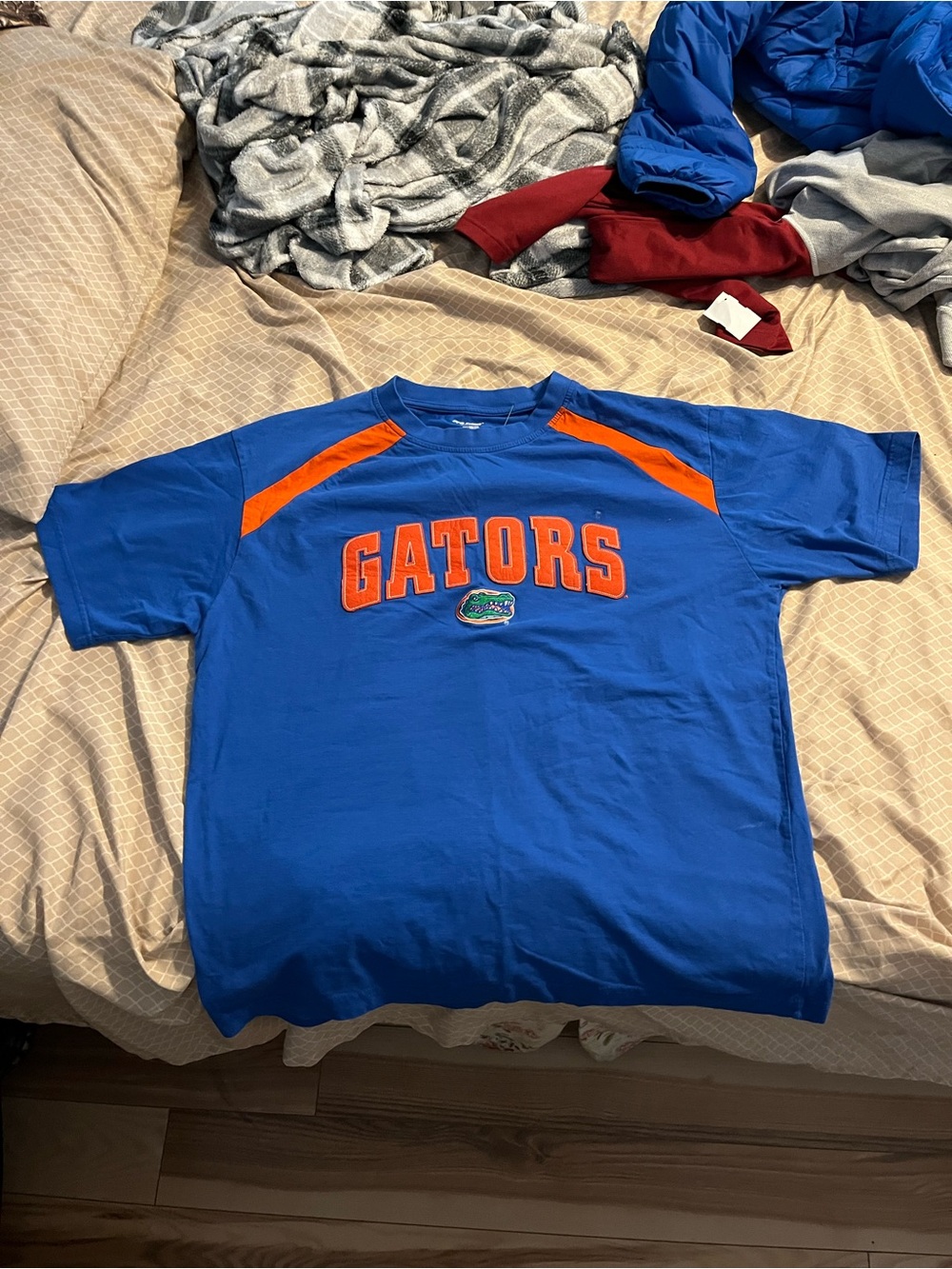 Men's Royal Blue Gators Short Sleeve Tee with Orange Accents